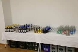 Getränkeauswahl zur Selbstbedienung