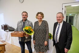 Ehrung von Hildegard Gräfe für ihr Lebenswerk in der Kirchgemeinde Leppersdorf (stellvertretend anwesend Sohn Matthias)