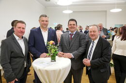 v. l.: Bürgermeister Frank Eisold (Arnsdorf), Rico Pfeiffer (Ottendorf-Okrilla), Frank Höhme (Radeberg) und Veit Künzelmann
